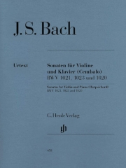 ヴァイオリンとピアノのための3つのソナタ （バッハ）（ヴァイオリン+ピアノ）【3 Sonatas for Violin and Piano】
