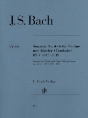 ソナタ・BWV.1017-1019 （バッハ）（ヴァイオリン+ピアノ）【Sonatas for Violin and Piano 4-6 BWV 1017-1019】