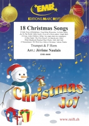 クリスマス・ソング・18曲集 (トランペット(コルネット)+ホルン)【18 Christmas Songs】
