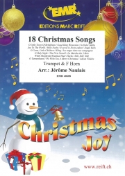 クリスマス・ソング・18曲集 (トランペット(コルネット)+ホルン)【18 Christmas Songs】