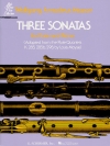 3つのソナタ（モーツァルト） (フルート+ピアノ)【Three Sonatas】