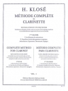 クラリネット教則本・Vol.1（イアサント・クローゼ）（クラリネット）【Methode Complete De Clarinette, Vol. 1】