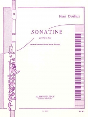 ソナチネ（アンリ・デュティユー）（フルート+ピアノ）【Sonatine】