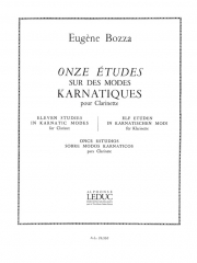 カルナティック旋法による11の練習曲（ウジェーヌ・ボザ）（クラリネット）【11 Etudes sur des Môdes karnatiques】