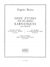 カルナティック旋法による11の練習曲（ウジェーヌ・ボザ）（クラリネット）【11 Etudes sur des Môdes karnatiques】