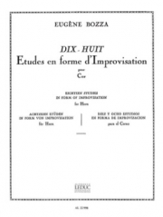 即興曲の形式による18の練習曲（ウジェーヌ・ボザ）（ホルン）【18 Etudes En Forme D'Improvisations】