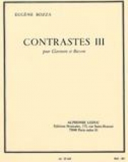 コントラスト・3（ウジェーヌ・ボザ）（クラリネット+バスーン）【Contrastes III】