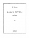 12の練習曲（ウジェーヌ・ボザ）（クラリネット）【Twelve Etudes】