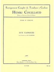 ミシェル・ブレガーによる10のカプリース（Henri Couillaud）（トロンボーン）【10 Caprices De Michel Bleger】