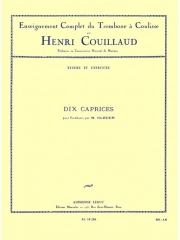 ミシェル・ブレガーによる10のカプリース（Henri Couillaud）（トロンボーン）【10 Caprices De Michel Bleger】
