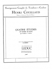 4 Etudes En Forme De Duos（Henri Couillaud） (トロンボーン二重奏)
