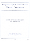12の旋律的な練習曲（Henri Couillaud）（トロンボーン）【12 Etudes Mélodiques】