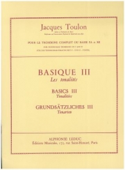 ベーシック・3（ジャック・トゥーロン）（トロンボーン）【Basique 3: Les Tonalités】