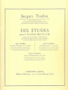 10の練習曲（ジャック・トゥーロン） (バストロンボーン)【 Toulon 10 Etudes Bass Trombone Book】