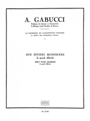 10の難易度の高い現代研究（アゴスティーノ・ガブッチ）【10 Etudes modernes de grande Difficulte】