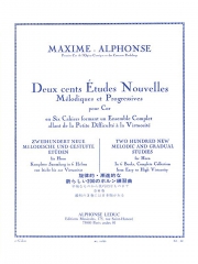 新しい200のホルン練習曲・第2巻（マキシム・アルフォンス）（ホルン）【200 New Melodic and Gradual Studies for Horn – Book 2: 40 】
