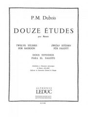 12の練習曲（ピエール・マックス・デュボワ）（バスーン）【12 Etudes】