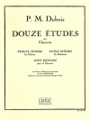 12の練習曲（ピエール・マックス・デュボワ）（クラリネット）【12 Etudes】