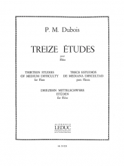 13の練習曲（ピエール・マックス・デュボワ）（フルート）【13 Etudes de moyenne Difficulte】