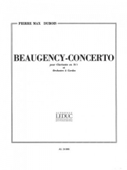 ボージェンシー - コンチェルト（ピエール・マックス・デュボワ）（クラリネット+ピアノ）【Beaugency-Concerto】