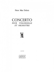 コンチェルト（ピエール・マックス・デュボワ)（チェロ+ピアノ）【Concerto】