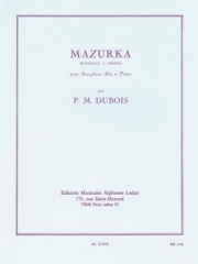 マズルカ（ピエール・マックス・デュボワ)（アルトサックス+ピアノ）【Mazurka】