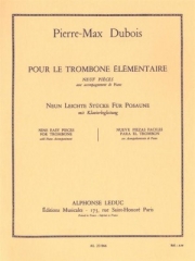 Pour Le Trombone Elementaire （ピエール・マックス・デュボワ）（トロンボーン+ピアノ）