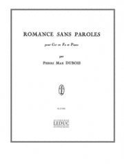 無言歌（ピエール・マックス・デュボワ)（ホルン+ピアノ）【Romance sans Paroles】