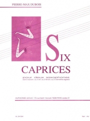 6つのカプリース（ピエール・マックス・デュボワ） (サックス二重奏)【Six Caprices】