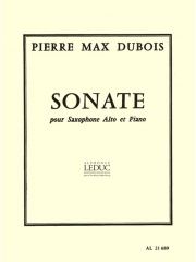 アルトサックスとピアノのためのソナタ（ピエール・マックス・デュボワ）（アルトサックス+ピアノ）【Sonata For Alto Saxophone And Piano】