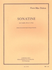 アルトサックスとピアノのためのソナチネ（ピエール・マックス・デュボワ）（アルトサックス+ピアノ）【Sonatine For Alto Saxophone And Piano】