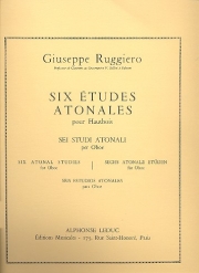 無調の6の練習曲（ジュゼッペ・ルッジェーロ）（オーボエ）【6 Etudes atonales】