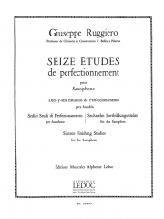 16の総仕上げ練習曲（ジュゼッペ・ルッジェーロ）（アルトサックス）【16 Etudes Perfectionnement】