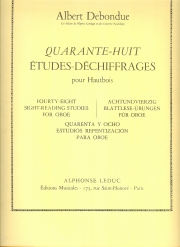 48の練習曲（アルベルト・デボンデュー）（オーボエ）【48 Etudes Dechiffrages Oboe Book】