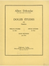 12の練習曲（アルベルト・デボンデュー）（オーボエ）【Douze Etudes】