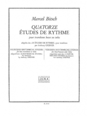 14のリズムの練習曲（マルセル・ビッチュ） (バストロンボーン)【14 Etudes de Rythme】