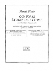 14のリズムの練習曲（マルセル・ビッチュ） (バストロンボーン)【14 Etudes de Rythme】