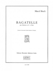 バガテル（マルセル・ビッチュ）（クラリネット+ピアノ）【Bagatelle】
