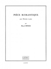 ロマンチックな小品（マルセル・ビッチュ）（クラリネット+ピアノ）【Piece Romantique】