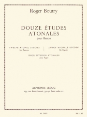12の無調の練習曲（ロジャー・ブートリー）（バスーン）【12 Etudes Atonales】