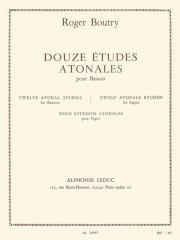 12の無調の練習曲（ロジャー・ブートリー）（バスーン）【12 Etudes Atonales】