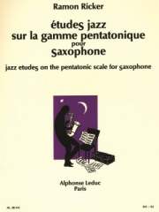 ペンタトニック・スケール・ジャズ・エチュード（ラモン・リッカー）（アルトサックス）【Jazz Etudes on the Pentatonic Scale】