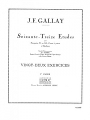 22の練習曲 （ジャック・フランソワ・ガレ）（トランペット）【22 Exercices】