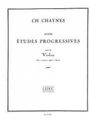 12の段階的練習曲（シャルル・シェーヌ）（ヴァイオリン）【12 Etudes progressives】