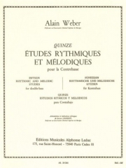 15のリズムとメロディーの練習（アラン・ウェーバー）（ストリングベース）【15 Rhythmic And Melodic Studies】