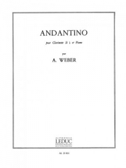 アンダンティーノ （アラン・ウェーバー）（クラリネット+ピアノ）【Andantino】