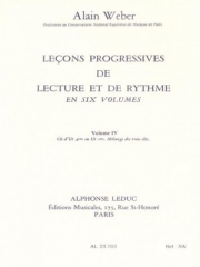 リーディングとリズムの革新的なレッスン・Vol.4 （アラン・ウェーバー）【Progressive Lessons Of Reading And Rhythm - Volume 4】