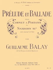 プレリュードとバラード（ギヨーム・バレイ）（トランペット+ピアノ）【Prélude Et Ballade】