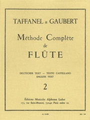 フルート教本・Vol.2（ポール・タファネル / フィリップ・ゴーベール）【Methode Complete De Flute Vol.2】