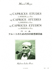 フルートのための24の奇想練習曲（マルセル・モイーズ）【24 Caprices-Etudes De Boehm Op.26】